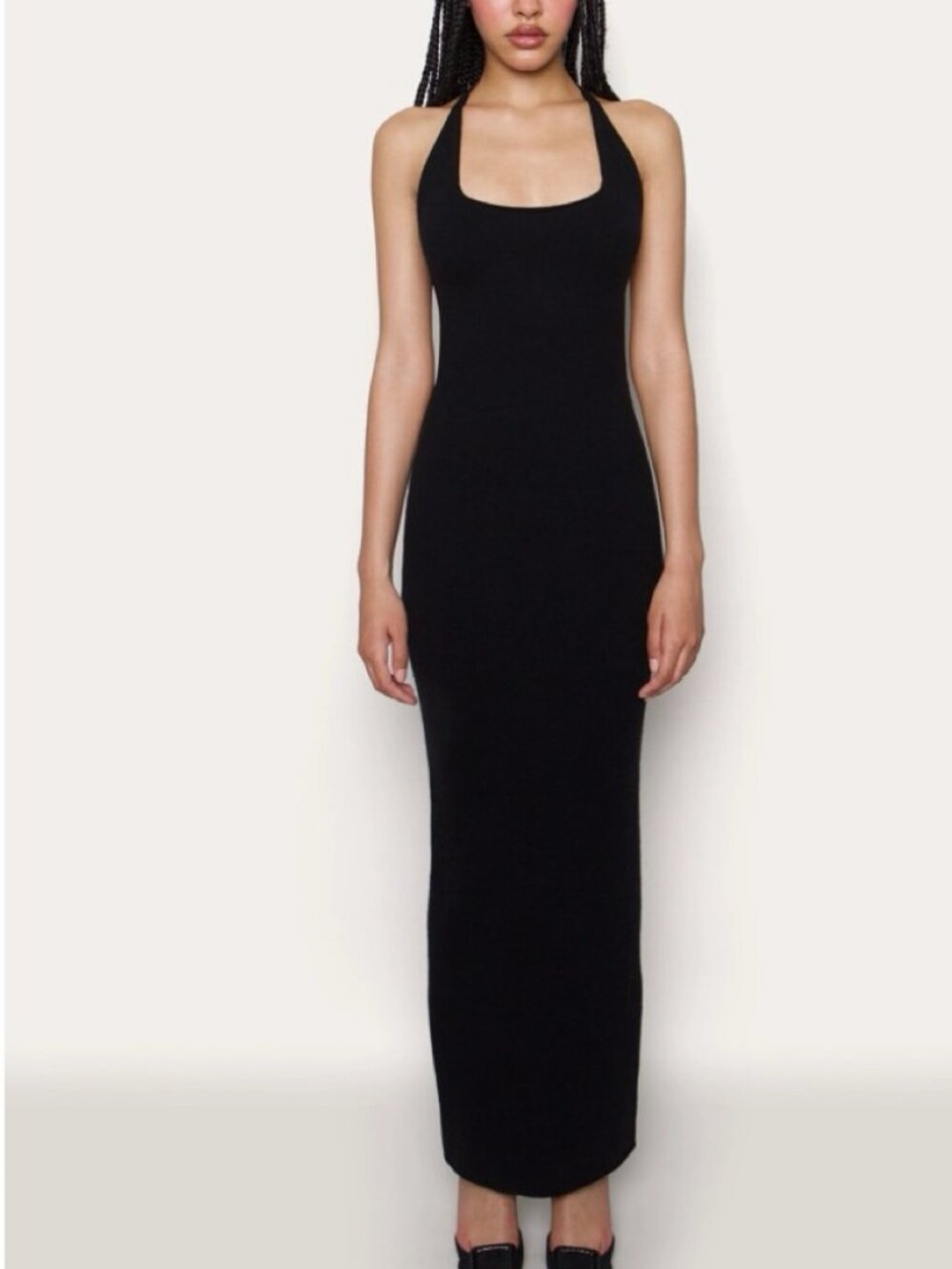 DANIELLE GUIZIO HALTER BACKLESS GOWN